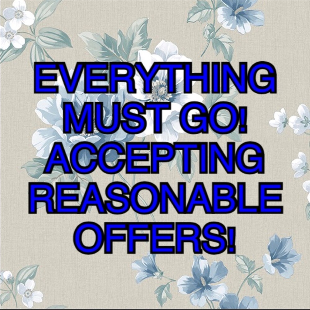 Everything must go!